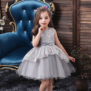 Vestido de Princesa con Falda Abultada para Niñas, Sin Mangas, Transpirable, Ideal para Cumpleaños y Eventos Escolares - Product Image 4