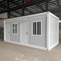Maison conteneur assemblée sur mesure par le fabricant, bureau de chantier portable, cabine pour la construction et la sécurité