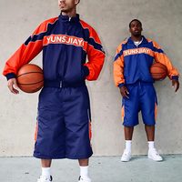 Ensemble coupe-vent personnalisé YYSY avec logo, veste zippée et short en nylon, ensemble deux pièces pour hommes