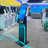 Terminal de paiement en libre-service avec écran tactile de 27 pouces et lecteur de code QR pour les magasins de proximité