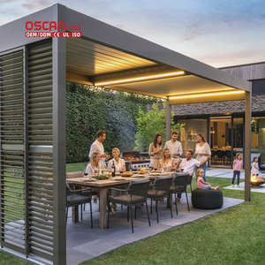 Toldo de Aluminio Motorizado Automático para Patio, Persianas Bioclimáticas para Exteriores en Estilo Moderno, Jardín, Balcón, Terraza, Pérgola - Product Image 1