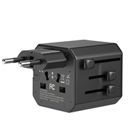 Adaptateur de prise de voyage miniature 2500W 10A, prises EU, UK, USA, AUS, prise électrique tout-en-un SDK
