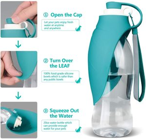 Botella de Agua Plegable Moderna y Ecológica de Plástico para Perros y Gatos de 27 oz, Ideal para Senderismo - Product Image 4