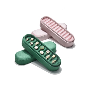 Nouvel étui de rangement pour bagues en velours, présentoir haut de gamme pour bijoux, étui à bagues, fourniture de fabricant d'étuis à bijoux - Product Image 2