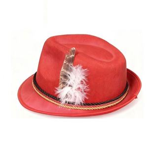 Chapeau Fedora Traditionnel Alpin Multicolore Vintage pour un Usage Casual Professionnel Unisexe Toutes Saisons - Product Image 4