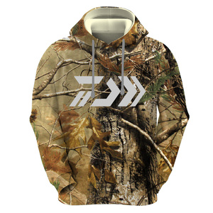 Giacca da Caccia con Cappuccio in Pile Camouflage Verde Stile Retrò per Uomo, Stampa a Sublimazione, Calda e Confortevole - Product Image 1