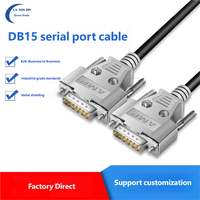 Cable de Programación para PLC Mitsubishi Serie FX, Cable de Datos de Comunicación Serial DB15 RS232