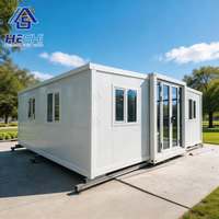 Maison préfabriquée extensible en conteneur de 40 pieds ou 20 pieds, 5 chambres, moderne, galvanisée, options 110V, 240V, 230V