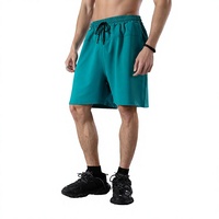 Shorts de boxe unisexe en polyester/coton léger, coupe ample, taille élastique avec cordon de serrage, pour entraînement de combat et arts martiaux