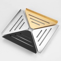Étagère d'angle murale en acier inoxydable 304 pour salle de bain, support de rangement suspendu pour douche