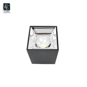 Downlight LED COB interior de aluminio antideslumbrante profundo ajustable de ángulo de buena calidad 7W 12W 18W 25W