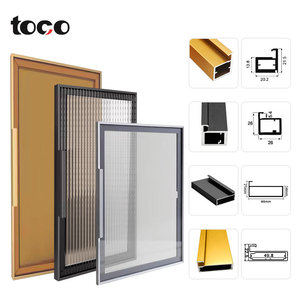 Cadres <span class=keywords><strong>de</strong></span> portes minces en <span class=keywords><strong>aluminium</strong></span> <span class=keywords><strong>de</strong></span> 25mm personnalisés <span class=keywords><strong>de</strong></span> haute qualité <span class=keywords><strong>profilé</strong></span> en <span class=keywords><strong>aluminium</strong></span> extrudé <span class=keywords><strong>pour</strong></span> la découpe <span class=keywords><strong>de</strong></span> décoration coulissante en verre <span class=keywords><strong>de</strong></span> garde-robe - Product Image 1