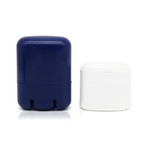 Emballage de déodorant écologique bleu et blanc rechargeable personnalisé vente en gros 35g ABS PP PCR