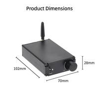 Amplificateur stéréo numérique à faible distorsion Hongyisheng D15 MA12070P Bluetooth 5.0 80W/4x2 DC12V-24V Super TPA3116