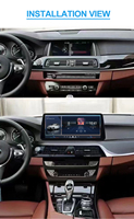 Para BMW Serie 5 F10/F11/F90 520d/528i/535i/520i Pantalla Táctil de 12.3 Pulgadas Android Auto GPS WiFi Multimedia Estéreo Soporte para Tablero
