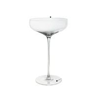 Verre à cocktail en cristal, style japonais classique, en forme de soucoupe peu profonde, à large ouverture, sans pied, capacité 201-300 ml