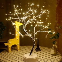108 LED-Kupferdraht-Lichterkette, verstellbare Tisch-Bonsai-Kunstbaumlampe, Heimdekoration, Feiertagsbeleuchtung für Weihnachten, neu