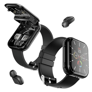 2026 นาฬิกาอัจฉริยะแฟชั่น 2 in <span class=keywords><strong>1</strong></span> รุ่นใหม่ พร้อมหูฟัง TWS ในตัว นาฬิกาออกกำลังกาย กันน้ำ รองรับการโทรผ่านบลูทูธ ฟังเพลง ดูแลสุขภาพ - Product Image 1