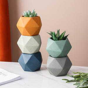 <span class=keywords><strong>Vaso</strong></span> per fioriera succulente in <span class=keywords><strong>ceramica</strong></span> colorata nordica con <span class=keywords><strong>piante</strong></span> verdi per tavolo - Product Image 1