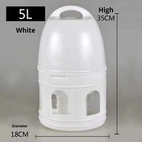 Abreuvoir automatique en plastique de haute qualité en forme de bouilloire (2L-12L) pour pigeons et oiseaux, idéal pour l'élevage en plein air et à domicile