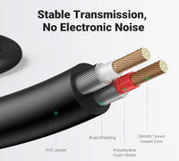 Connecteur de câble audio 3.5mm vers 2RCA adaptateur de prise casque HiFi adapté aux haut-parleurs de téléphone portable tablettes MP3 HDTV