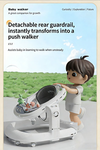 Andador para Bebés con Ruedas y Asiento <span class=keywords><strong>4</strong></span> en 1, Andador <span class=keywords><strong>de</strong></span> Aprendizaje <span class=keywords><strong>de</strong></span> Alta Calidad, Andador para Sentarse y Ponerse <span class=keywords><strong>de</strong></span> Pie, Andador para Niños - Product Image 4