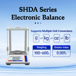 ميزان دقيق SHDA بمنفذ تسلسلي RS232، سعة 100-600 جرام، دقة 0.001 جرام، شاشة LCD للاستخدامات الكيميائية والصيدلانية - Product Image 4