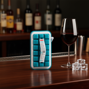 Moule à glace en silicone Myrva en forme de bouteille, qualité alimentaire, résistant au congélateur, 24 cubes, pour bar et vin - Product Image 2