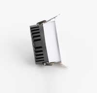 Spot LED anti-éblouissement pour projet hôtelier, 220V, encastré, aluminium, usage intérieur, diamètre 75mm