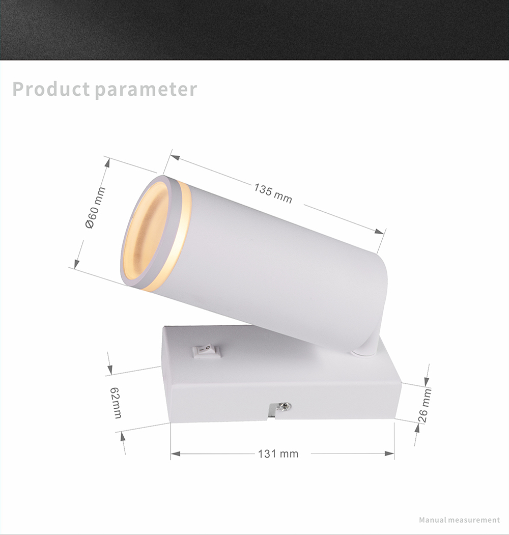 Custom Pure Aluminium Surface Mounted Spotlights Adjustable Led Gu10 Wall Lamp Spots