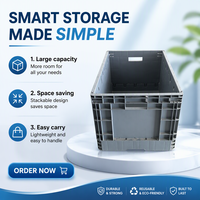Boîtes en plastique personnalisables avec couvercles pour le stockage Contenants empilables pour entrepôt