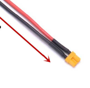 Connecteur XT30 mâle/femelle avec câble 16AWG SKU S00260-male - Product Image 4