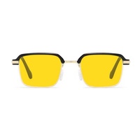 Gafas de Visión Nocturna con Lentes Amarillas para Conducir, Modelo 2026, Promueven el Sueño, Anti Luz Azul, Rojo Naranja