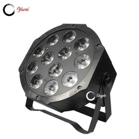 Projecteur lumineux de scène led 12x18w, rgbwa + uv 6 en 1, éclairage avec en plastique pour dj club
