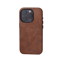 Funda de Teléfono de Cuero Artificial de Lujo con Carga Inalámbrica y Protector de Cámara para iPhone 17/16/15/14 Pro Max y Anillo Magnético