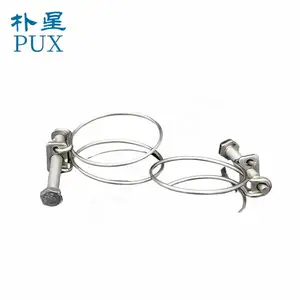 High Quality Colored Galvanised Plated Double Wire Hose Clamp Steel Spring Clips with Good Price