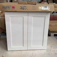 Armoire de cuisine Shaker en bois massif peinte sur mesure, directement de l'usine