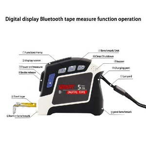 Nhà Máy Giá 5 Meter Bluetooth Điện Có Thể Thu Vào Thông Minh Tùy Chỉnh Băng Đo Kỹ Thuật Số Đo Băng Với Ứng Dụng - Product Image 5