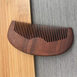 Vendita calda disponibile con Logo Laser personalizzato pettine in legno uso domestico classico strumento di massaggio tascabile antistatico naturale per il cuoio capelluto - Product Image 2