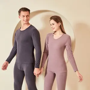 Vêtements d'intérieur thermiques à Logo personnalisé pour femmes et hommes, ensemble de 2 pièces de Style Couple pour sous-vêtements thermiques, vêtements d'hiver, vente en gros