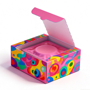 Custom Printed Holographic Pharmacy Medicine Box Embossing Matt Lamination Sponge Liner Logo for Protective Condom Packaging