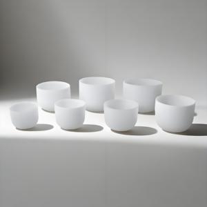 Silika çiçek hayat kuvars kristal şarkı kase şifa ve çakra meditasyon uygulamaları için Set - Product Image 4
