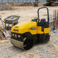 RWYL82 Compacteur vibrant combiné autoporté 3 tonnes avec moteur diesel Yanmar et pneus arrière en caoutchouc
