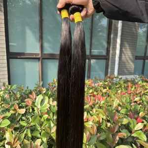 Vendeurs de cheveux vierges Vente en gros pas cher 100% Faisceaux de cheveux humains bruts alignés sur les cuticules Grade 9A Double trame Temple Cheveux bruts indiens - Product Image 1