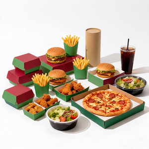 Caja de Papel para Alimentos con Logotipo Personalizado, Apta para Alimentos, para Pollo Frito, <span class=keywords><strong>Hamburguesas</strong></span>, Papas Fritas, Pizza, Ensaladas y Aperitivos <span class=keywords><strong>del</strong></span> <span class=keywords><strong>Mundial</strong></span> - Product Image 1