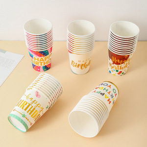 Vasos de Papel Personalizados para Cumpleaños, Vasos Desechables para Fiestas de Boda - Product Image 2