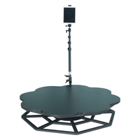 Mini cabine photo Portable de 360 degrés, avec plate-forme transparente pour selfie, appareil photo, vente en gros, 360