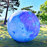 Lumières Led Lunes gonflables géantes Sphère Blow Up Planets Ball Art Installations parfaites pour les fêtes à thème, les festivals, les mariages
