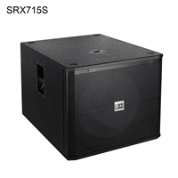 Enceintes de monitoring stéréo passives 2 voies SRX715S 15 pouces 8 Ohm AC, boîtier plastique et métal, 500W, pour écoutes inversées, fêtes, extérieur et scène