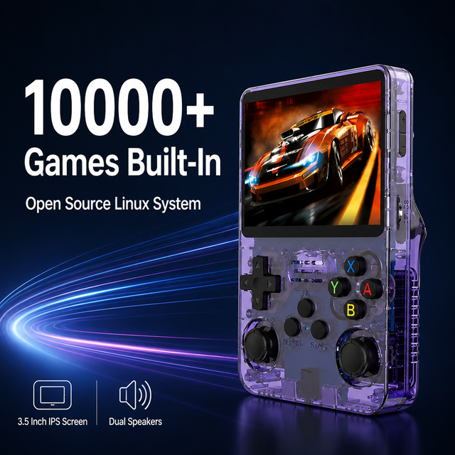 Handheld Game Players 3.5 Inch Android Retro HD Open Source 20000 Games Arcade Console WiFi Emulator 64GB